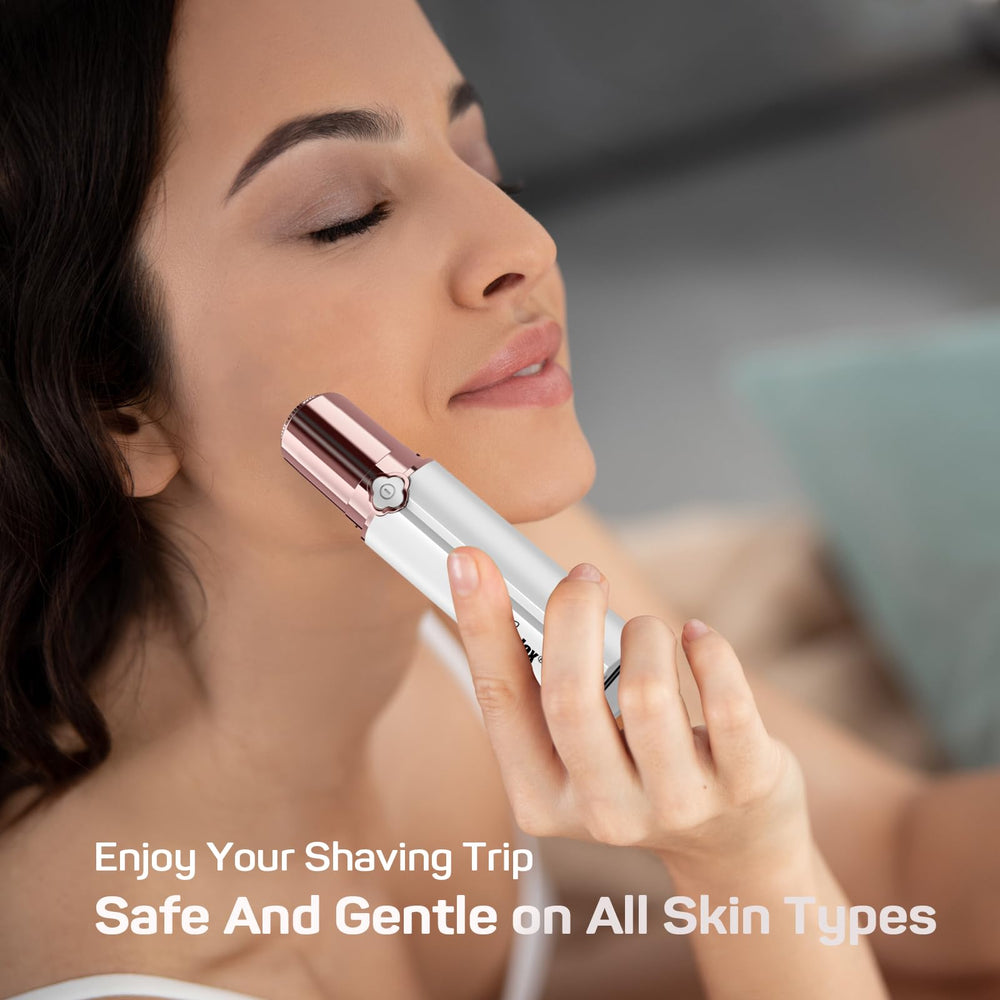 Gurelax LED light helps visibility for precise hair removal.