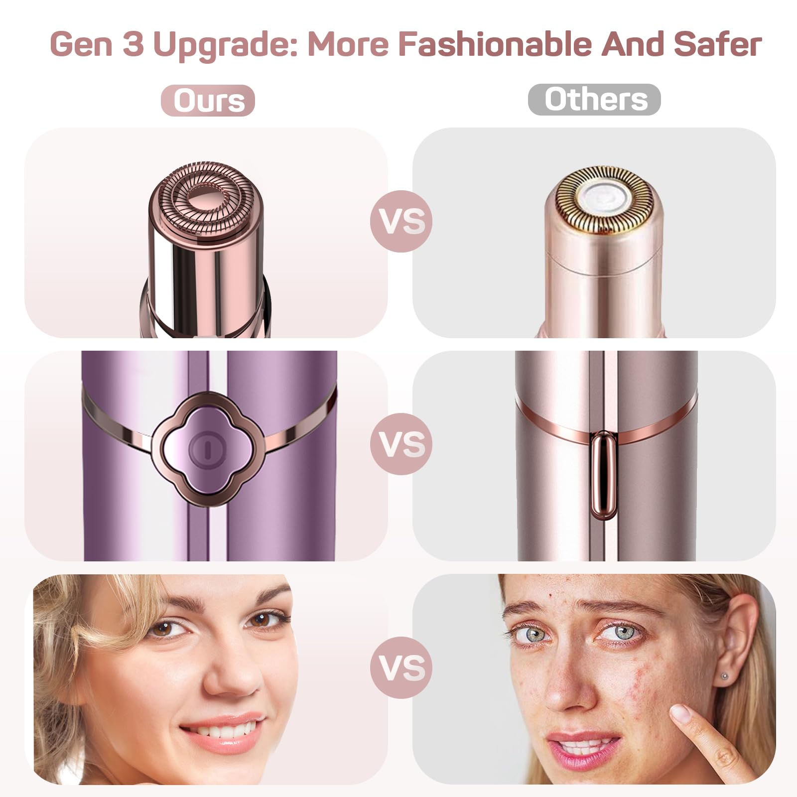 Gurelax two replacement heads in set for longer-lasting performance.