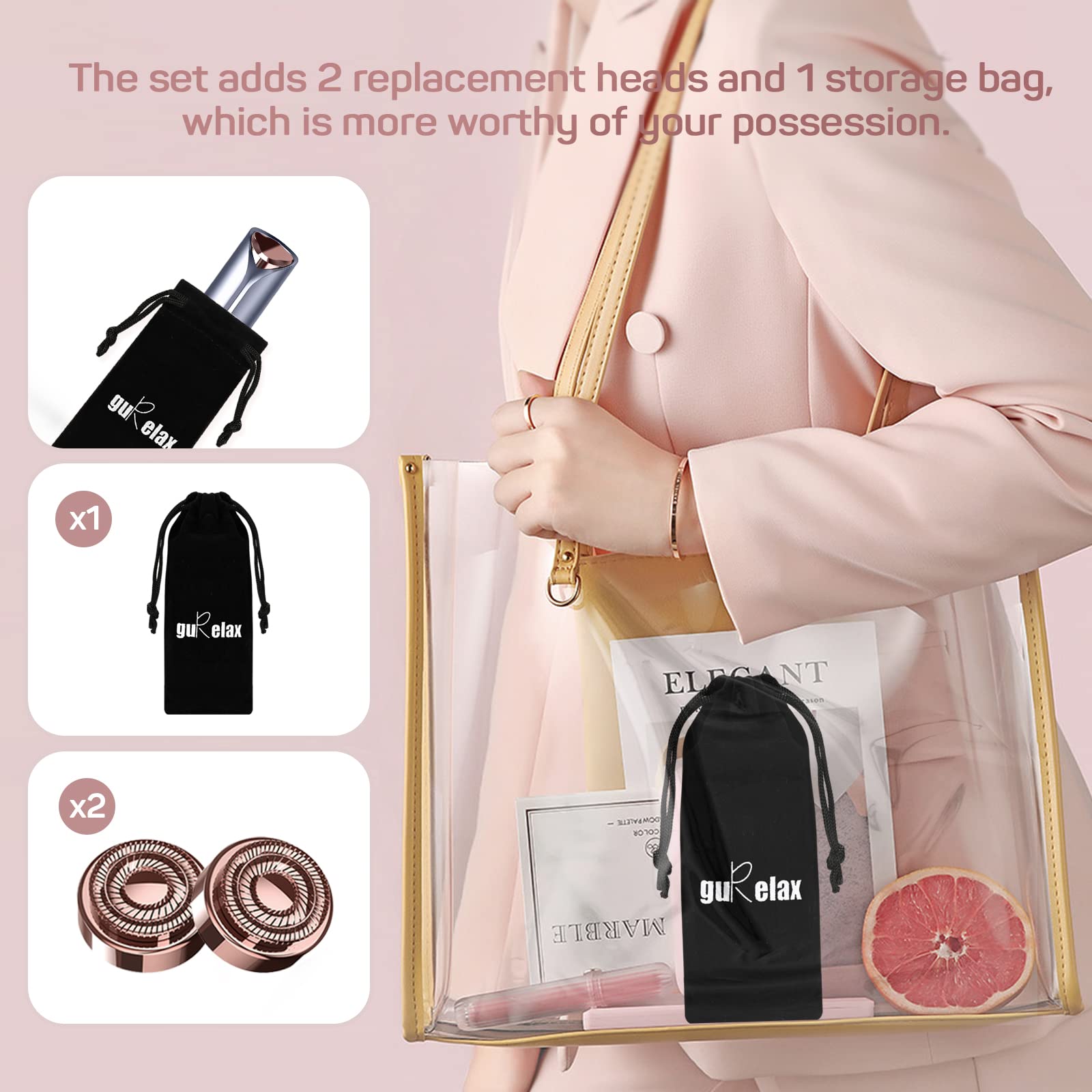 Gurelax replacement heads pack for extended use and easy swap
