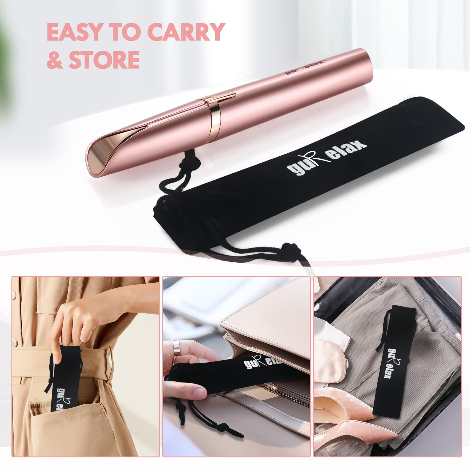 Gurelax washable design lets you clean the trimmer under running water.