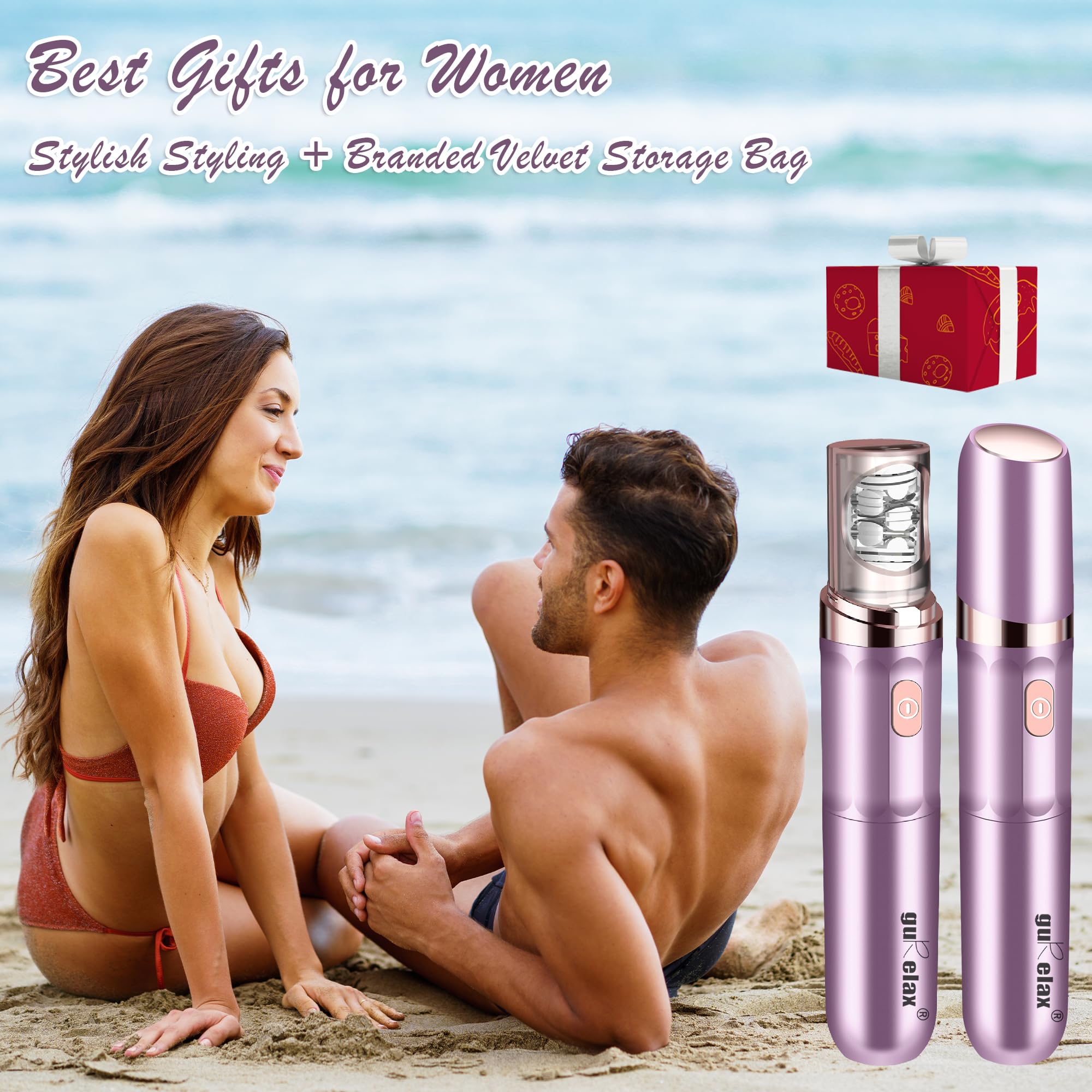 Gurelax washable epilator head allows easy cleaning after use.