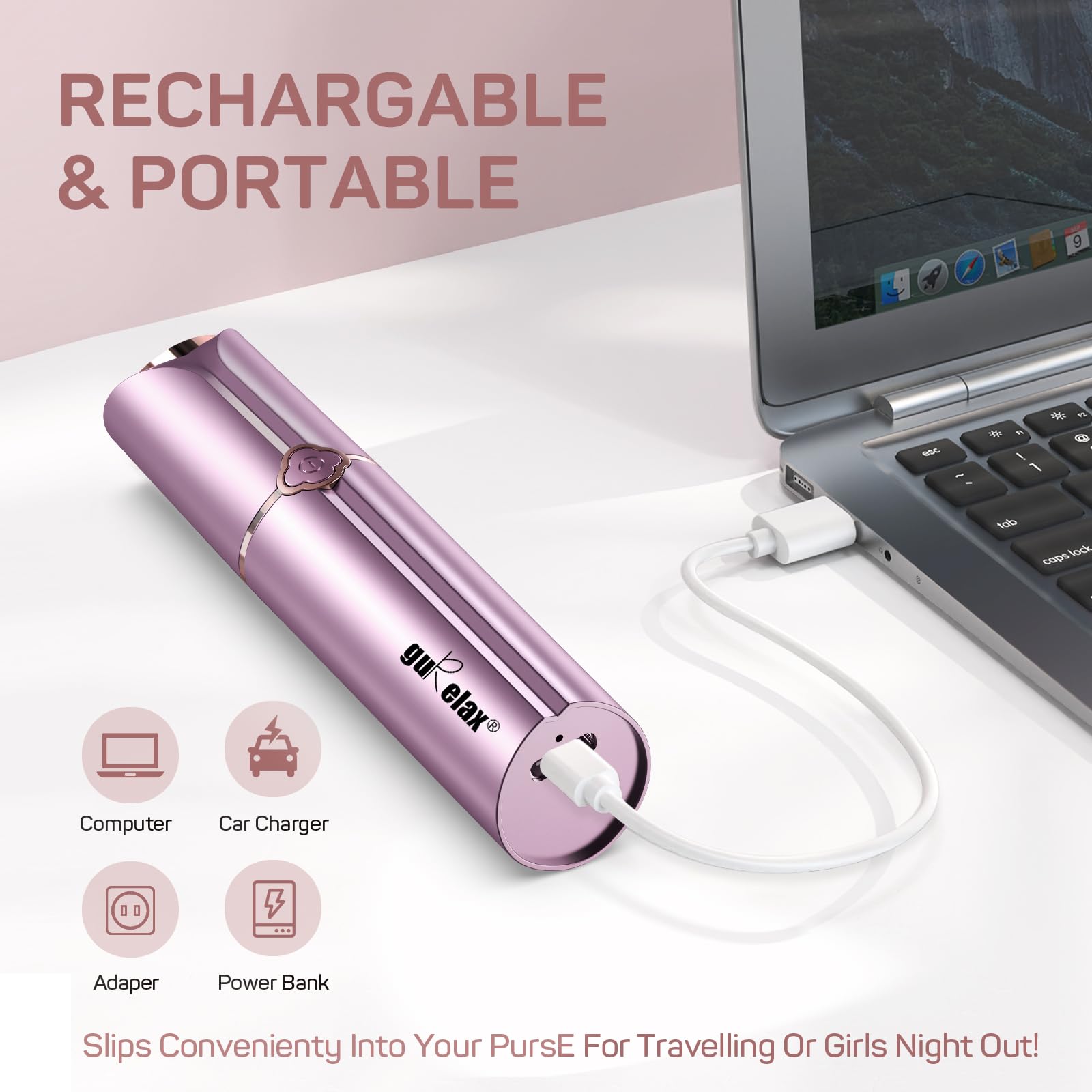 Gurelax waterproof blade head simplifies cleaning and hygiene.