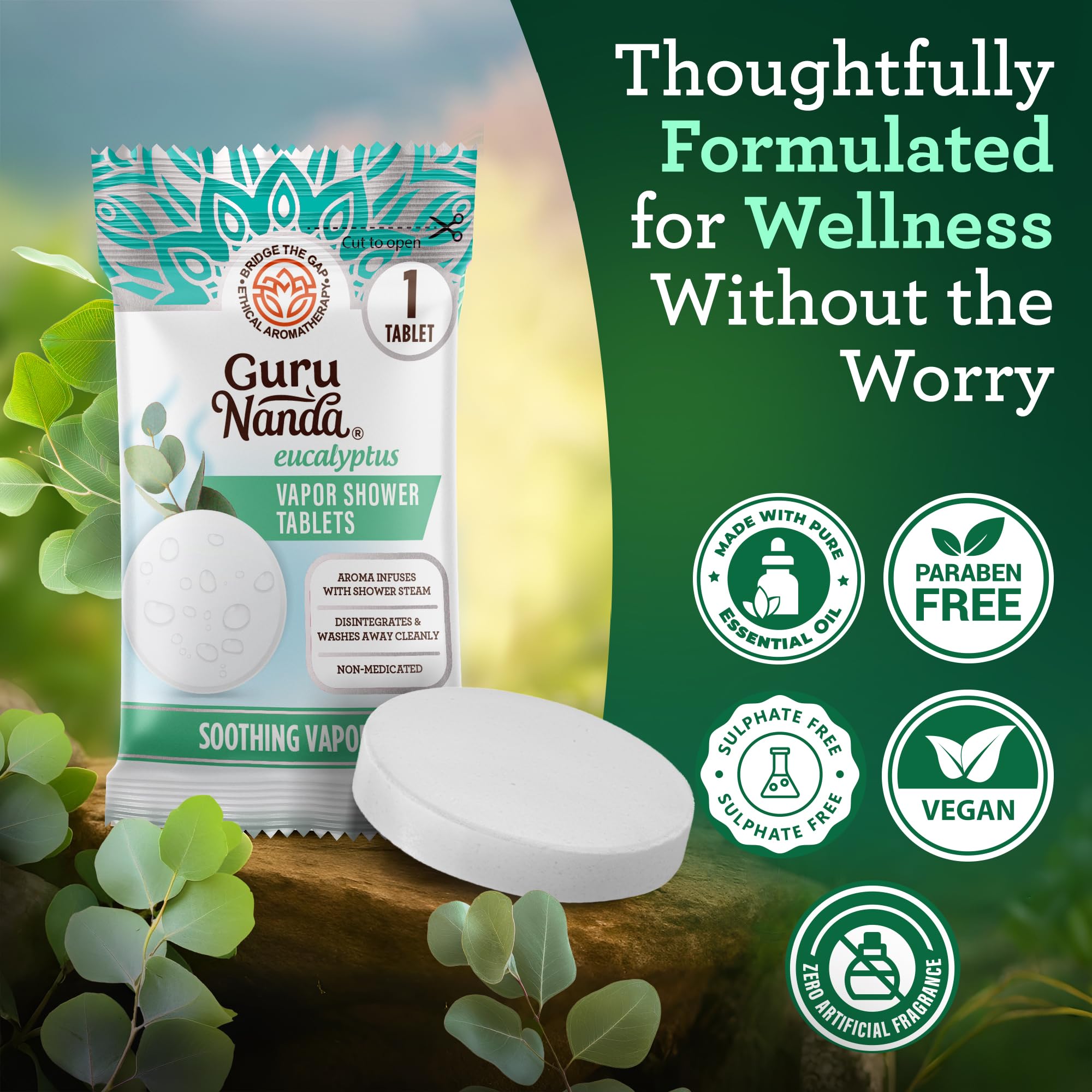 GuruNanda gift-ready packaging suggests a thoughtful spa gift.