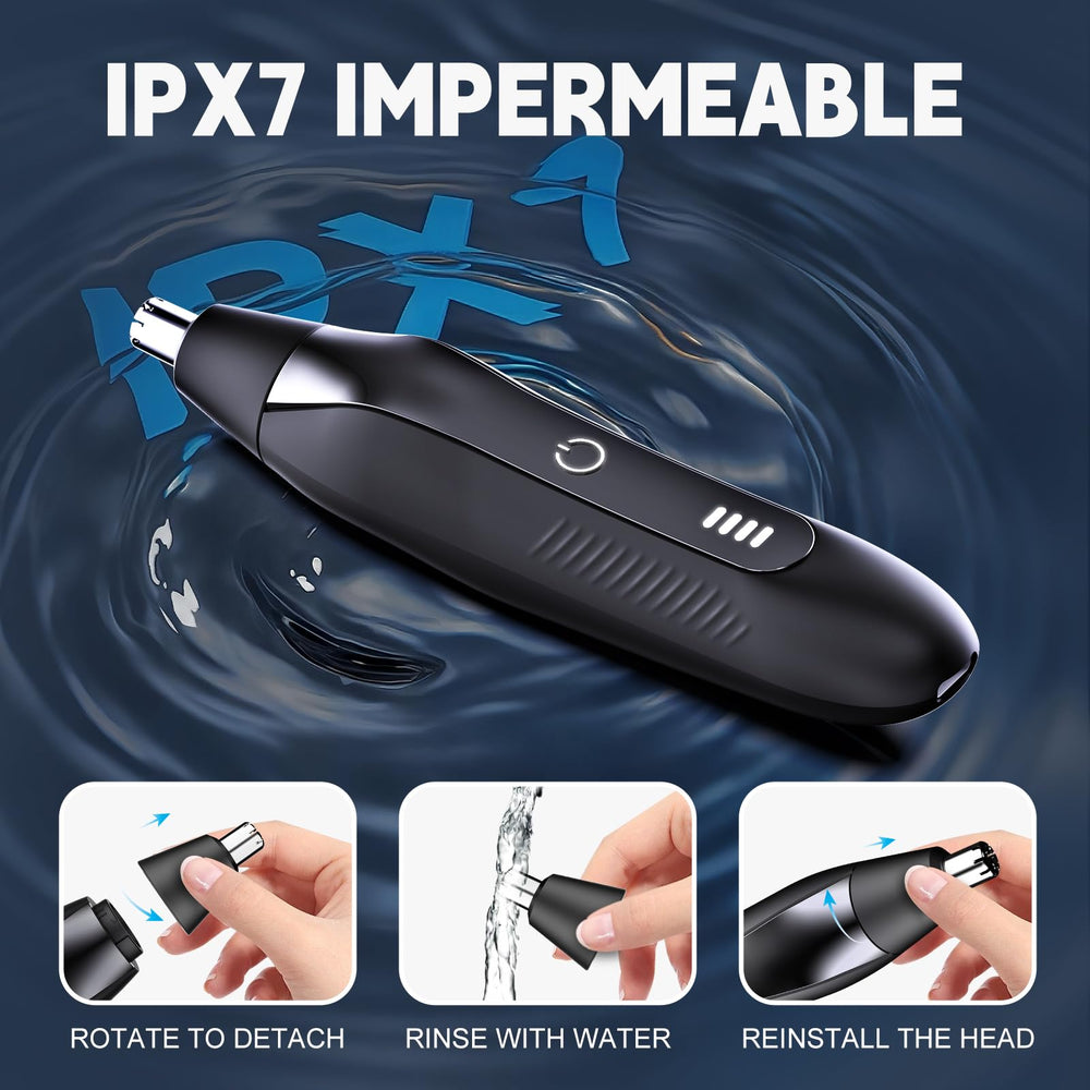 Guryo nose trimmer operates quietly for discreet grooming.