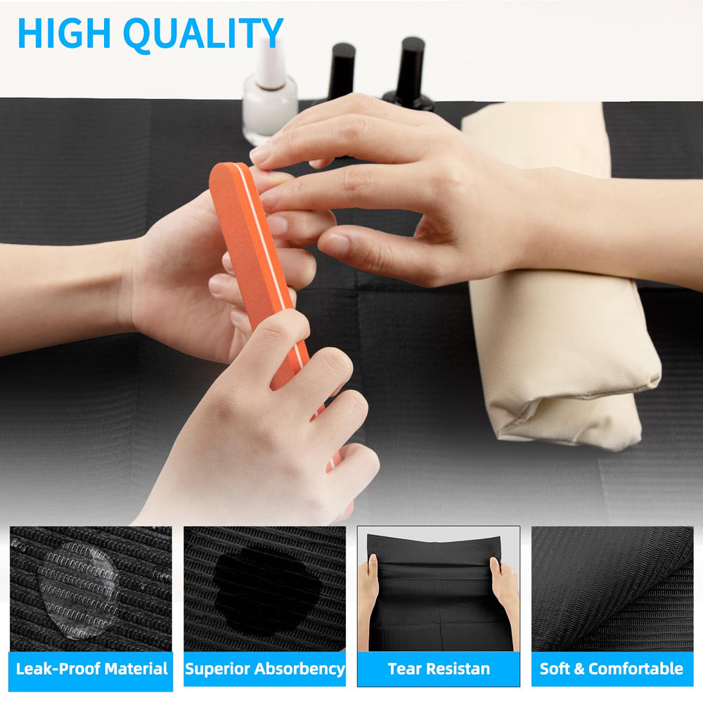 Gusnilo nail art table mat soft textured surface cushions tools.