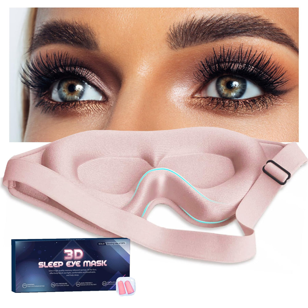Gusonse sleep mask with lashes 3D contour protects lashes while blocking light