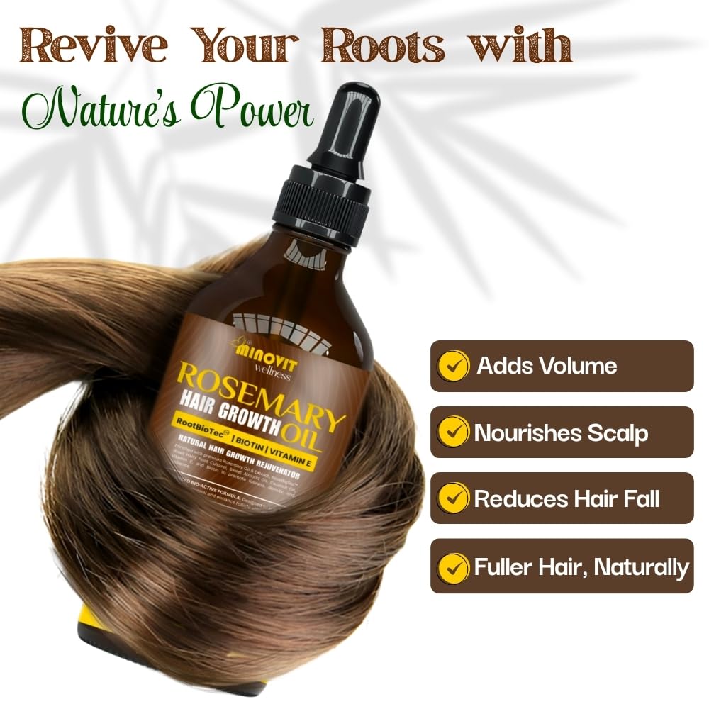 Gutaderme Rosemary Oil ingredients with biotin and Vitamin E for stronger strands