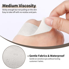 Guuooge Lash Tape Easy Tear Design enables quick cutting for custom shapes.