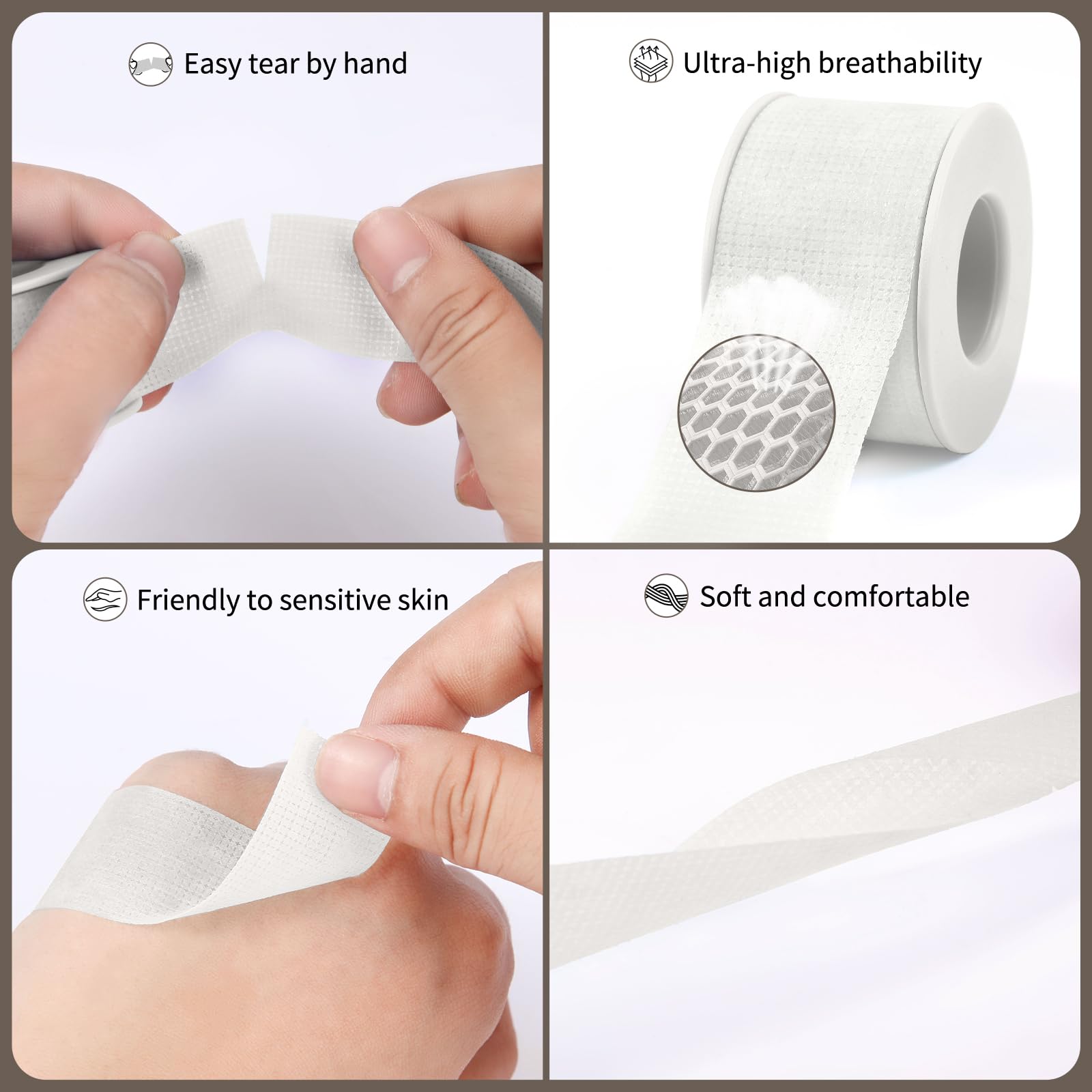 Guuooge Lash Tape Silicone Gel closeup highlights skin-friendly formula and residue-free removal.