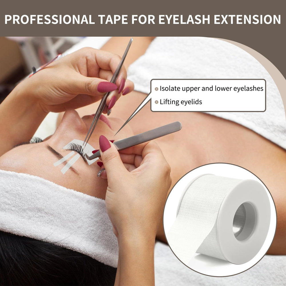 Guuooge Lash Tape Upper Lower Isolation shows safe separation of lashes.