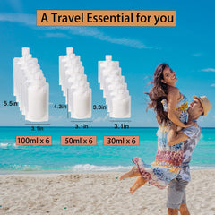 GUXACU flat-pack design travel pouches showcase space-saving, easy-to-store organization
