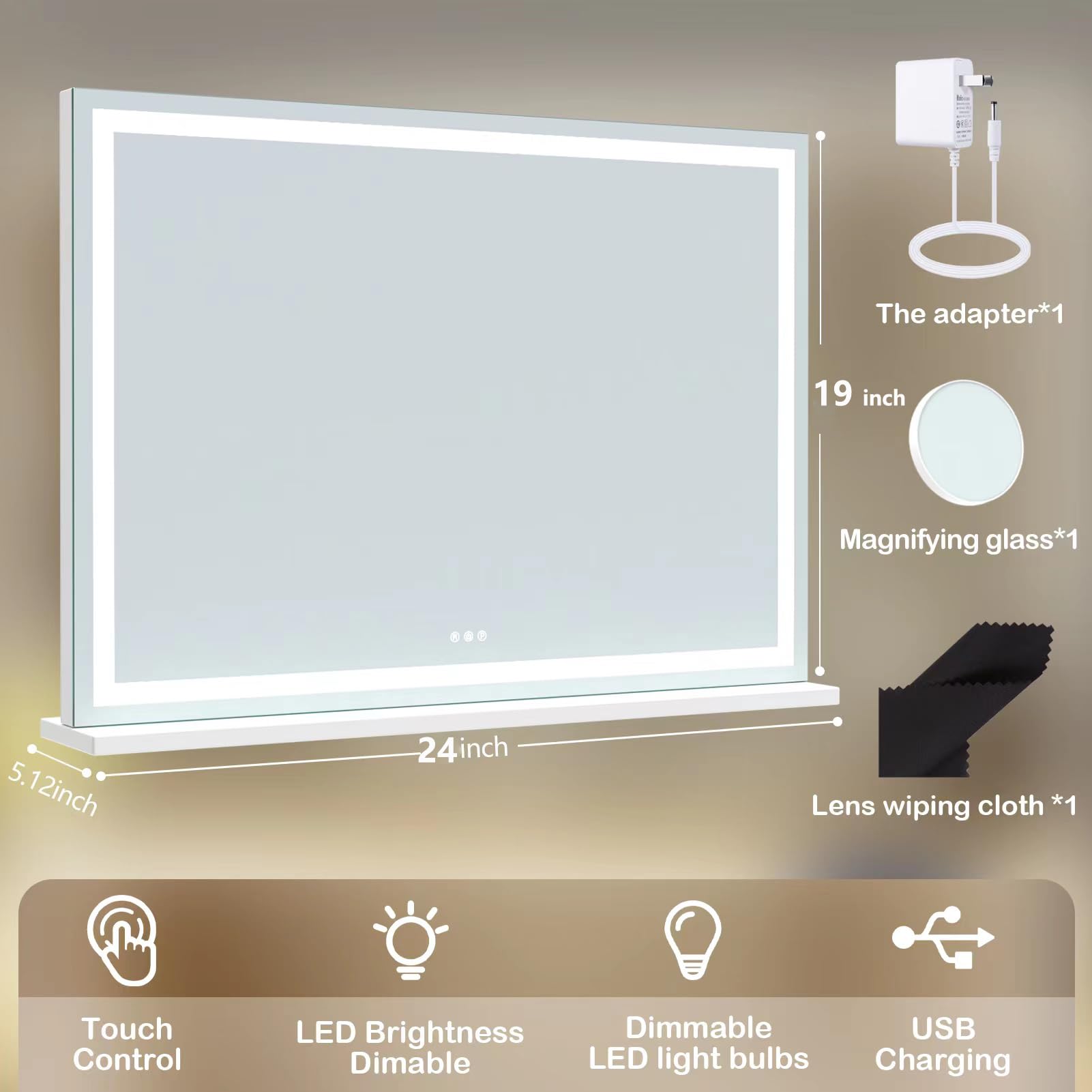 Gvnkvn compact 10x magnification mirror for precise tweezing and detail work
