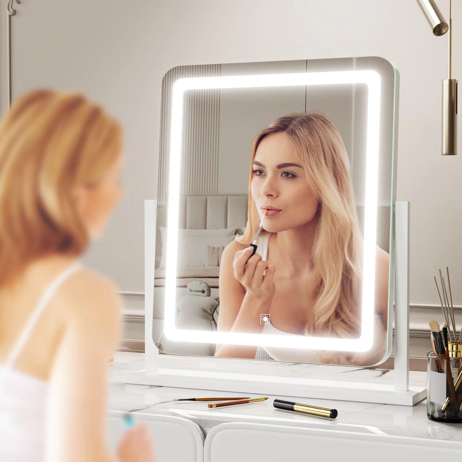 Gvnkvn 17.2 inch mirror size provides wide viewing for detailed application.