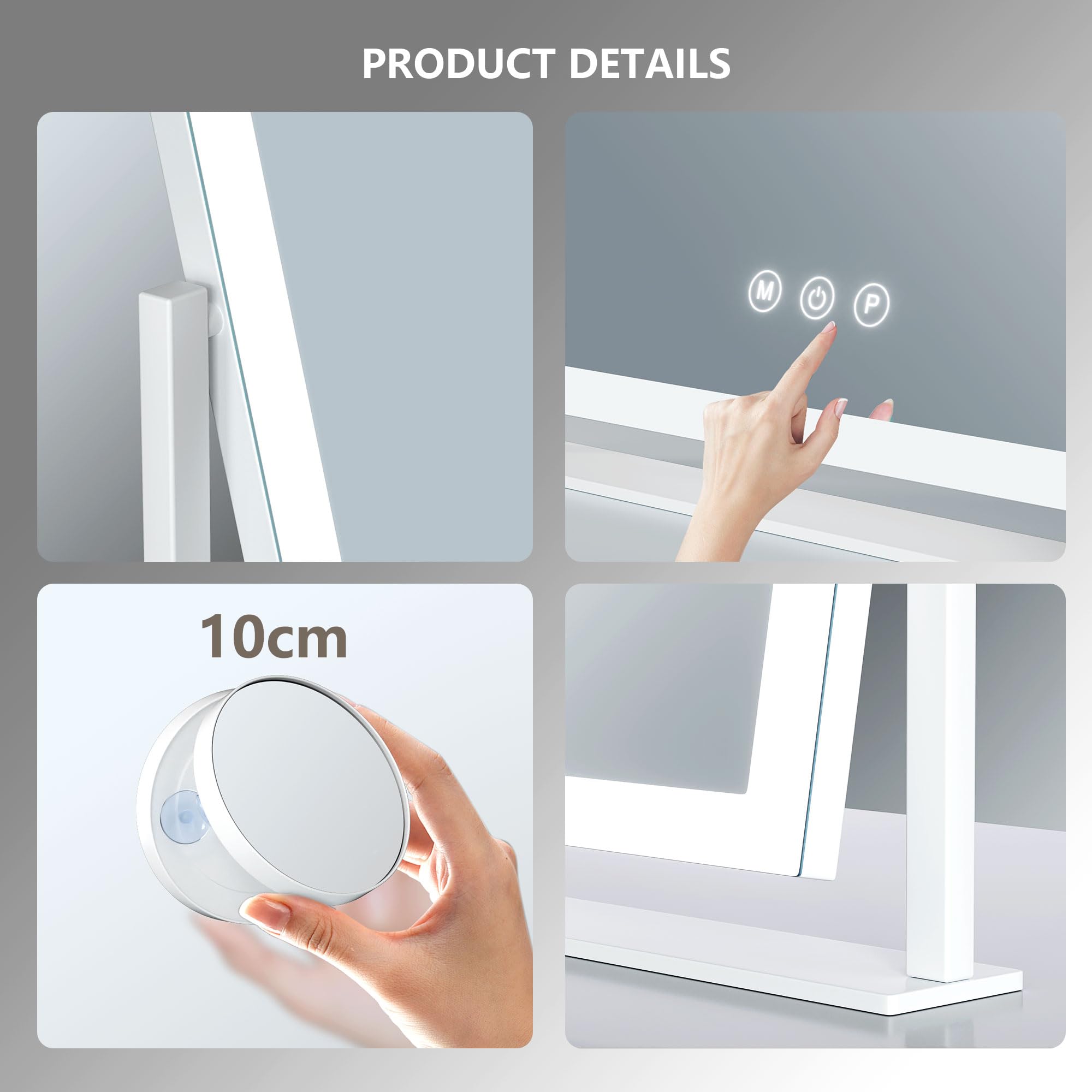 Gvnkvn smart touch control panel enables easy brightness and color changes