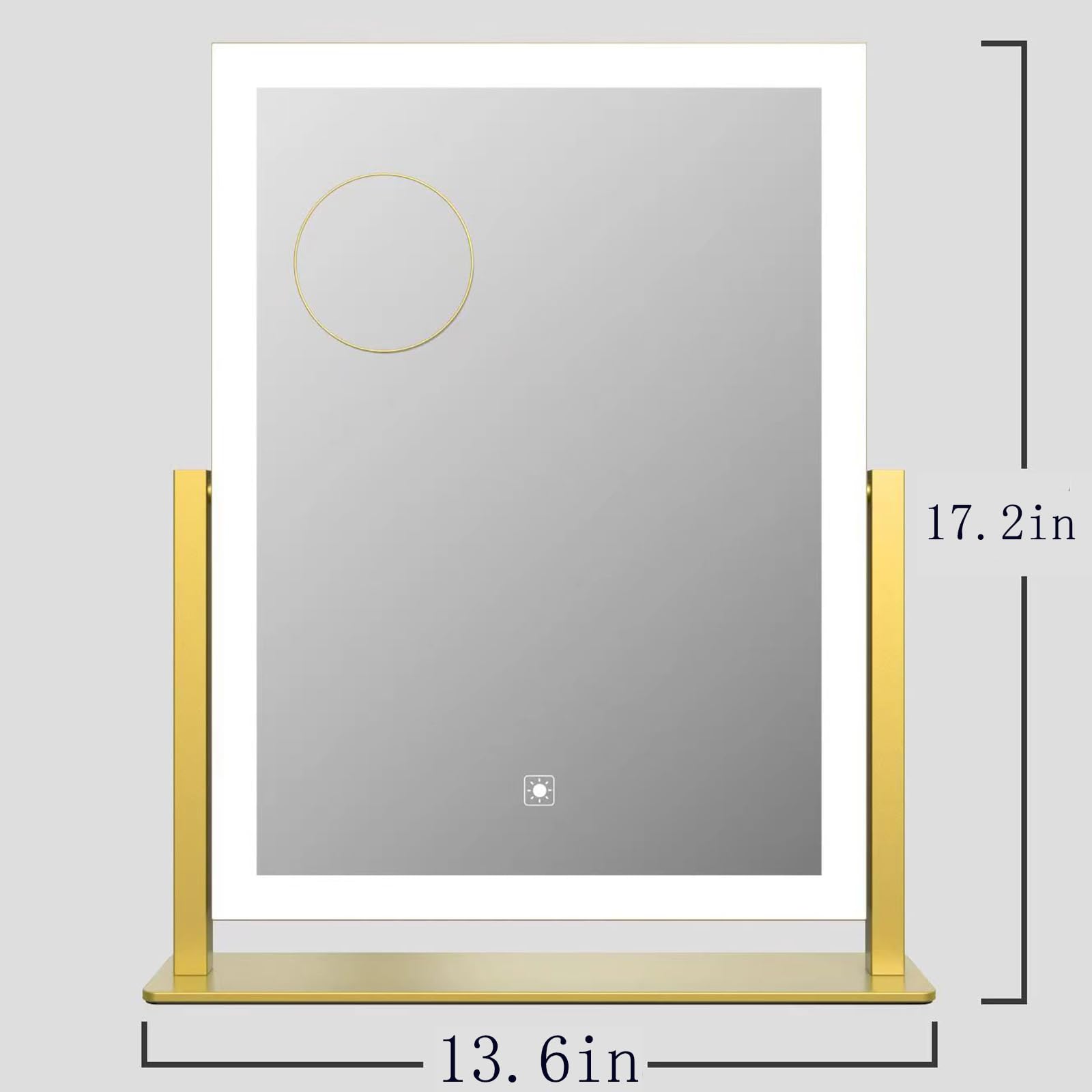 Gvnkvn makeup vanity mirror plugged-in for instant use