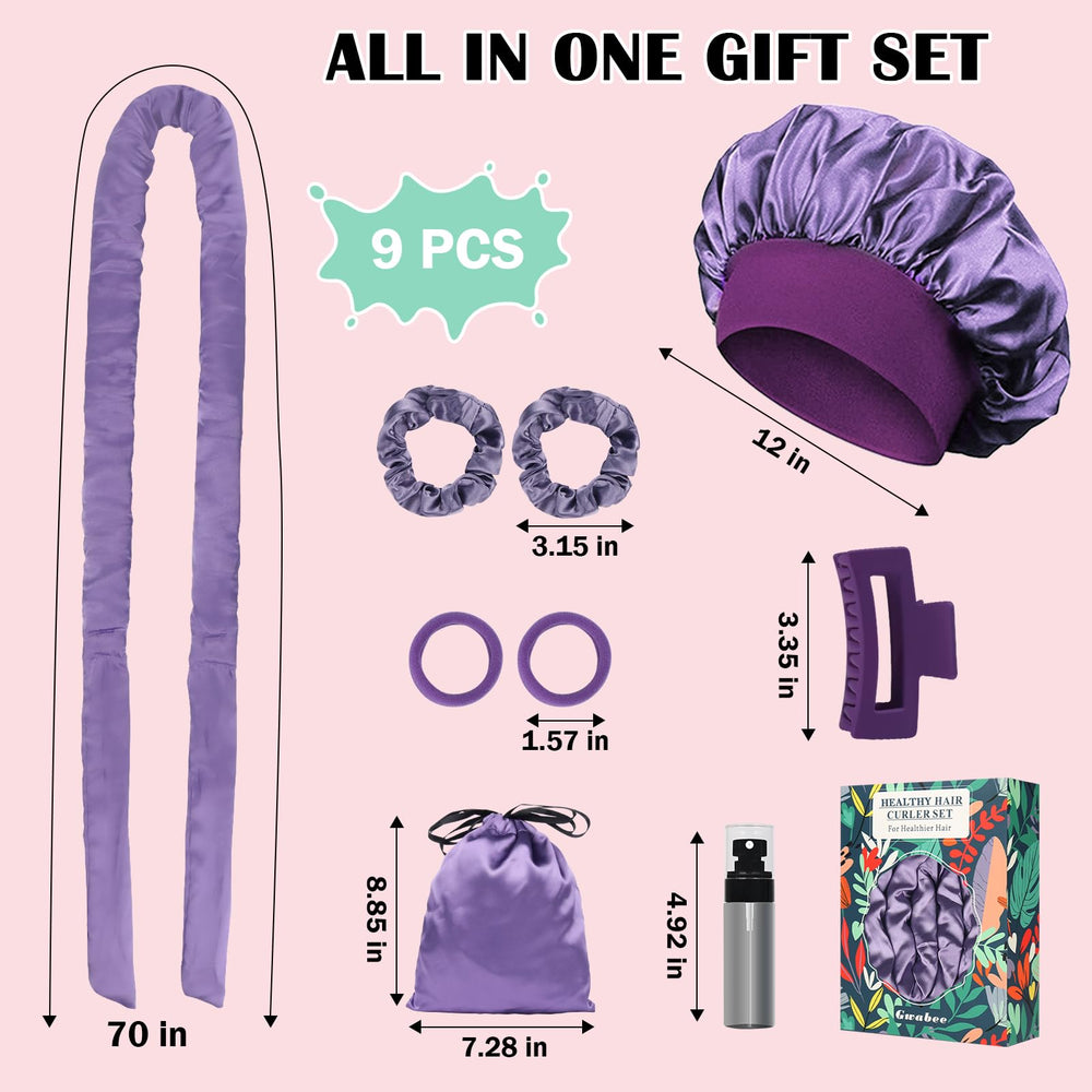 Gwabee elastic hair ties secure wraps for varied curl textures
