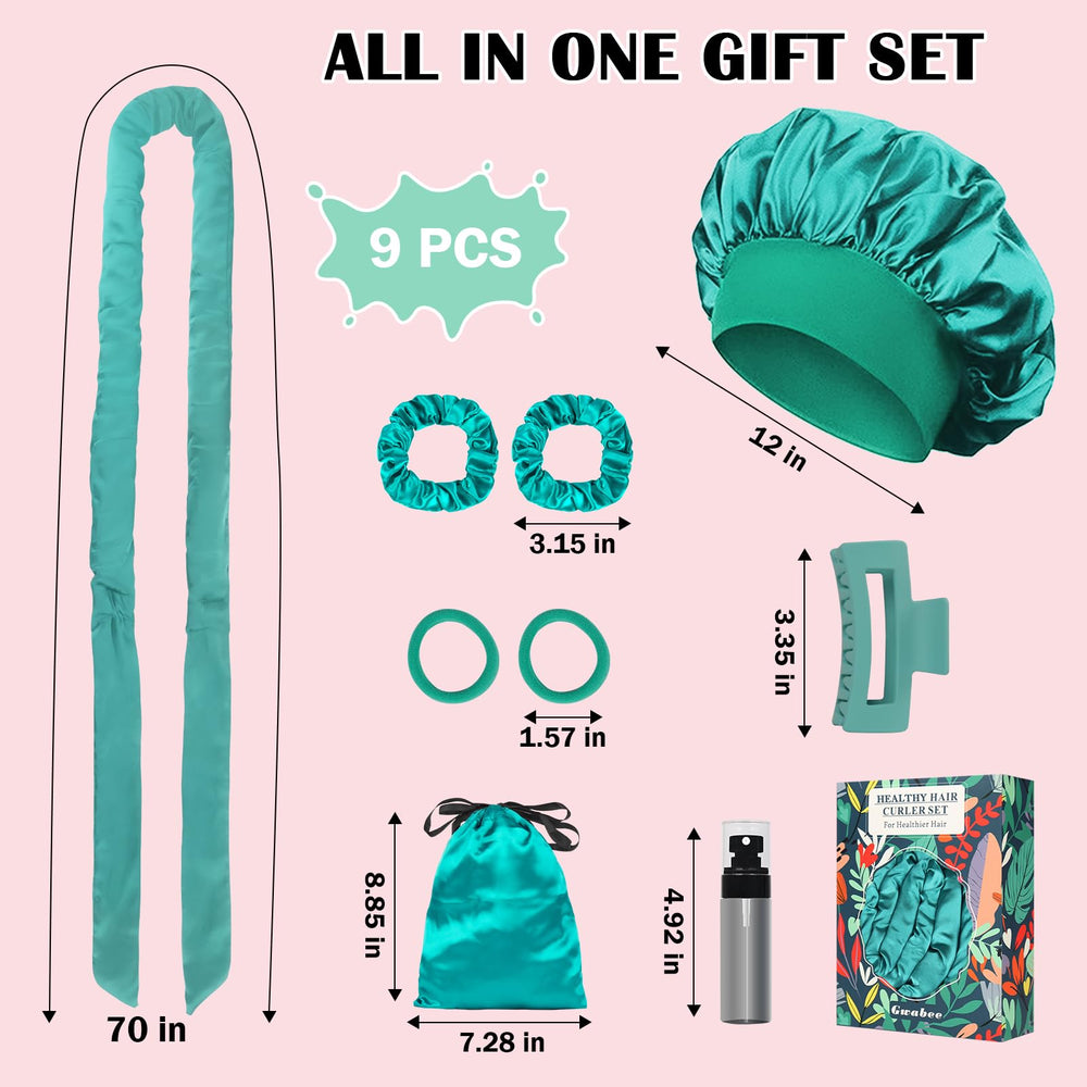 Gwabee satin storage bag keeps your curl set organized