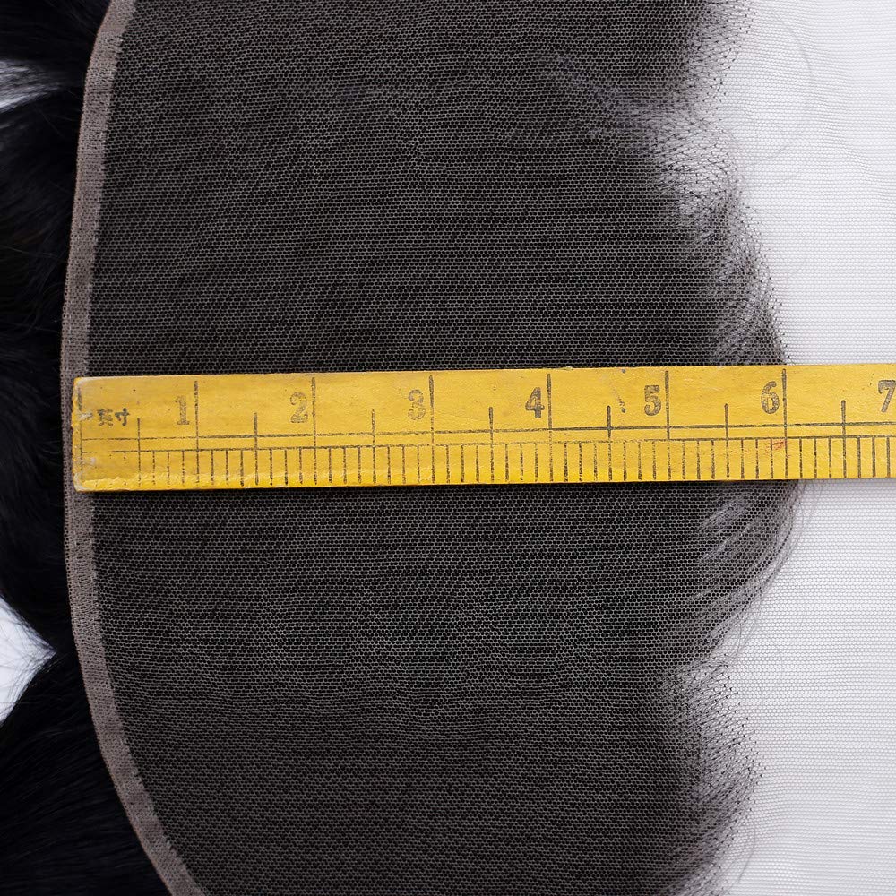 GYAJEP transparent Swiss lace frontal closeup highlights skin-melt, breathable wear.