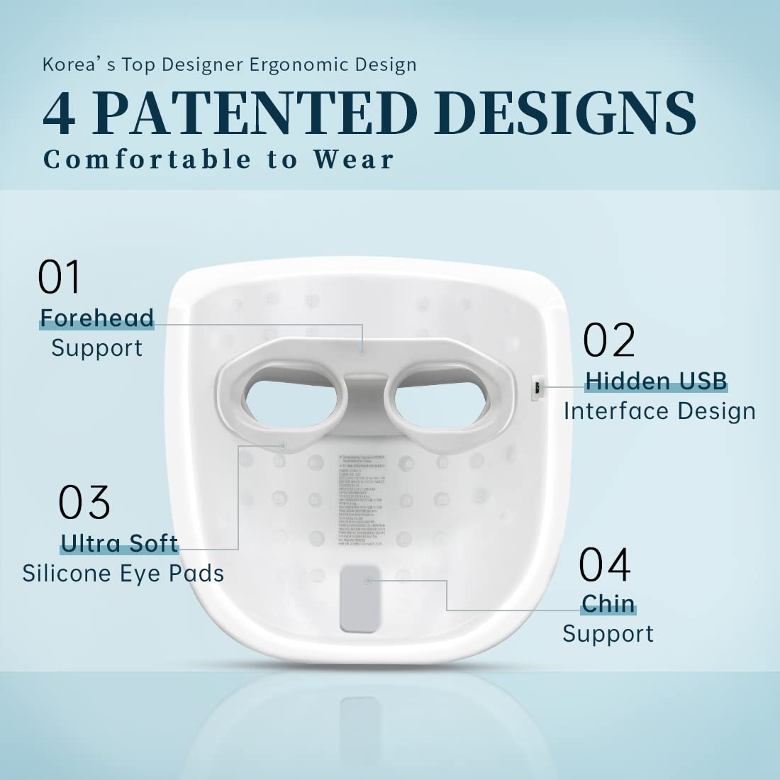 GYH LED mask eye protection silicone demonstrates safe wear