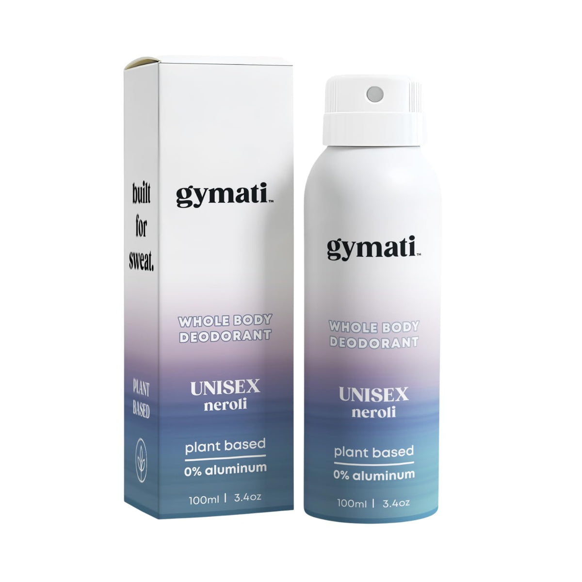 Gymati Fitness Body Deodorant Spray aluminum-free for all-day freshness and no aluminum.