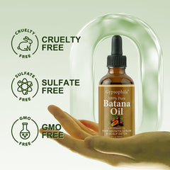 Gypsophila Batana Oil scalp-application scene emphasizes stimulating balanced hair care