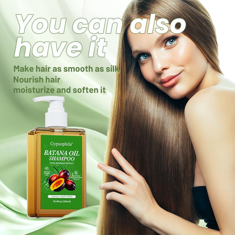 Gypsophila Batana Oil Shampoo gloss-shine result on hair