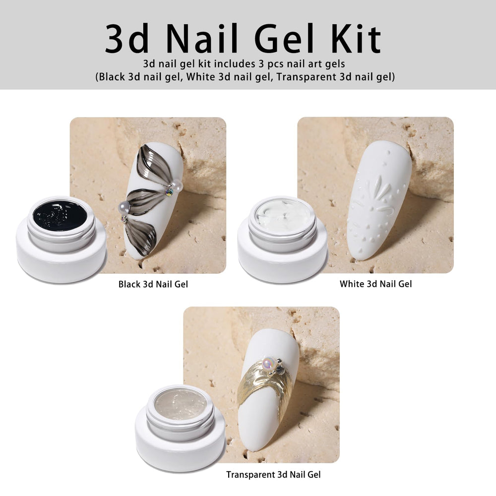 Gyraolvant 3D nail gel sculpting action demonstrating 3D shaping