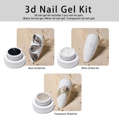 Gyraolvant 3D nail gel sculpting action demonstrating 3D shaping