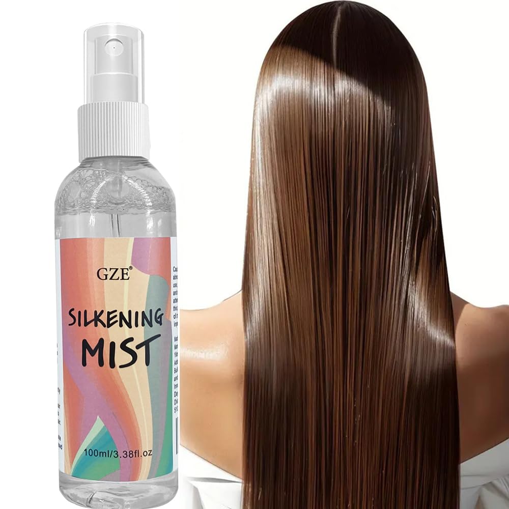 GZE Silkening Spray Mist highlights argan and rosemary oils for lightweight moisture