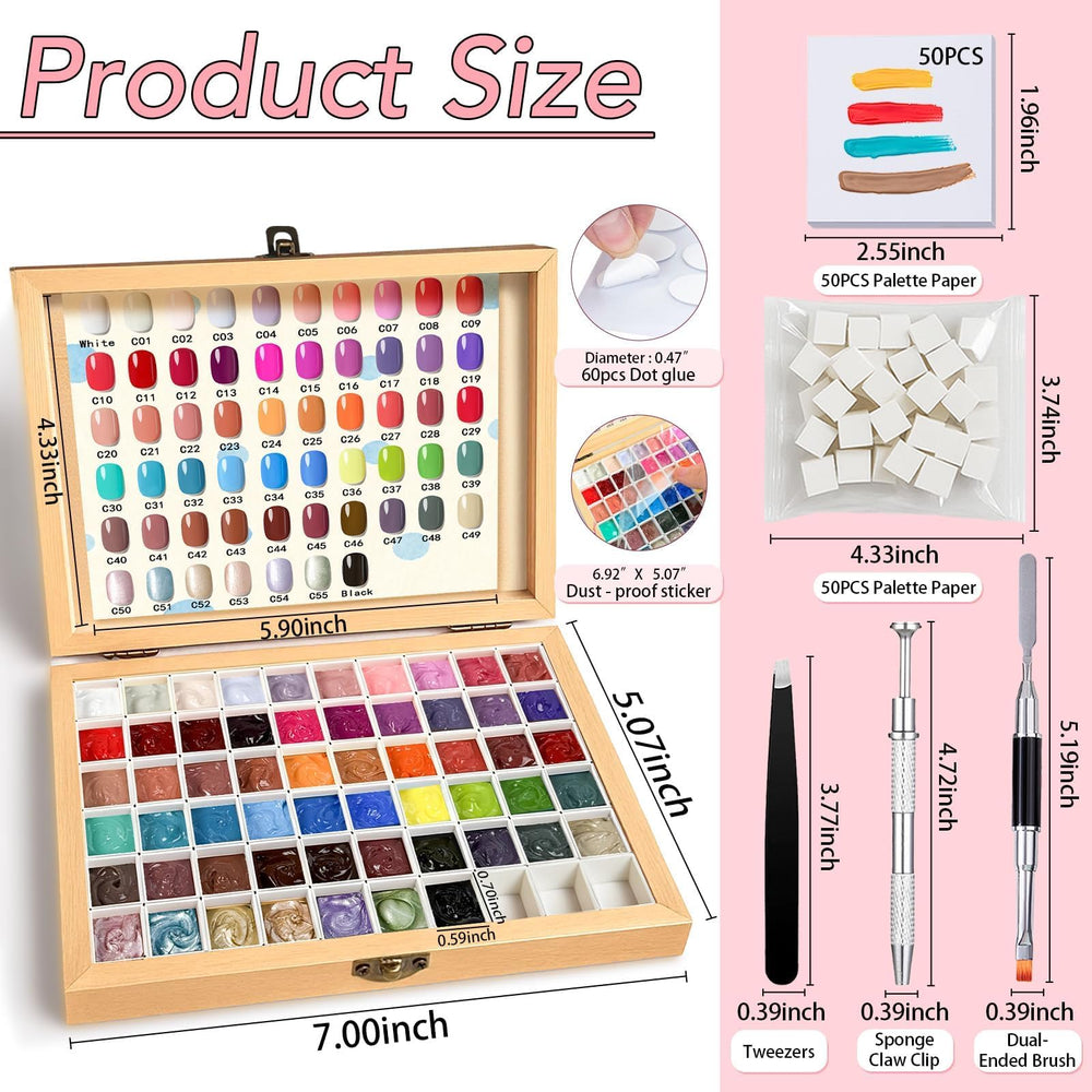 GZIXBDA sealed-compartments-overlay-storage protects color freshness after opening.