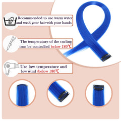 GZVIS Crystal Blue metal clips back for secure, easy attachment