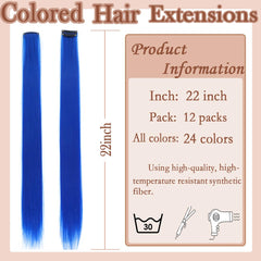 GZVIS Crystal Blue seamless-front-design clip-in for natural-looking color blend