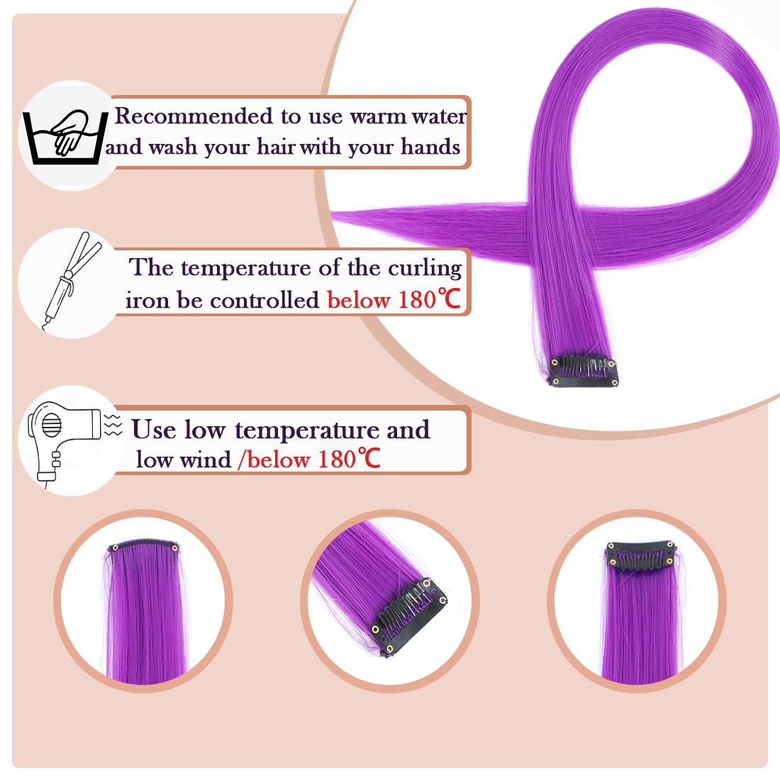 GZVIS seamless-front design highlighted for discreet clip-in wear with a flat profile.