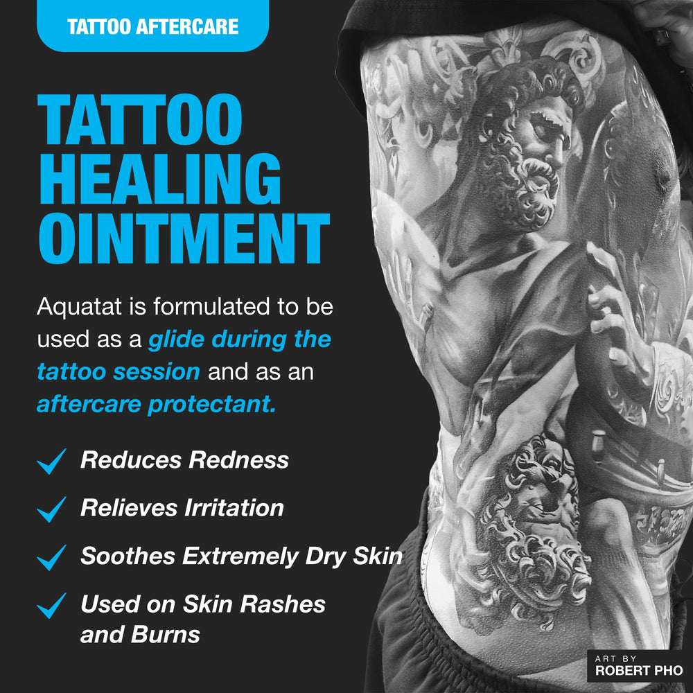 H2Ocean Aquatat label back view highlights USA-made status and vitamins.