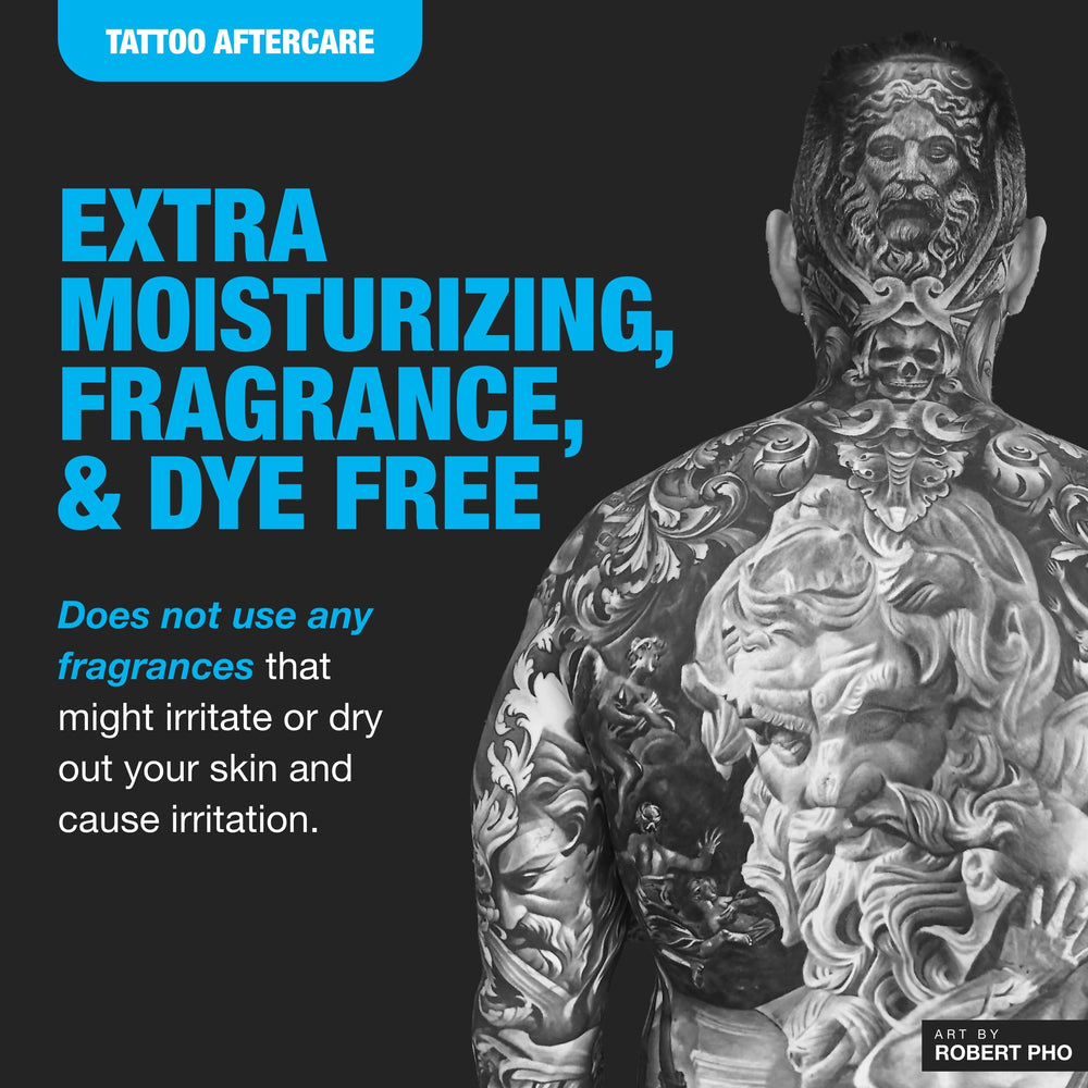 H2Ocean Aquatat packaging demonstrates fragrance-free and dye-free claim.