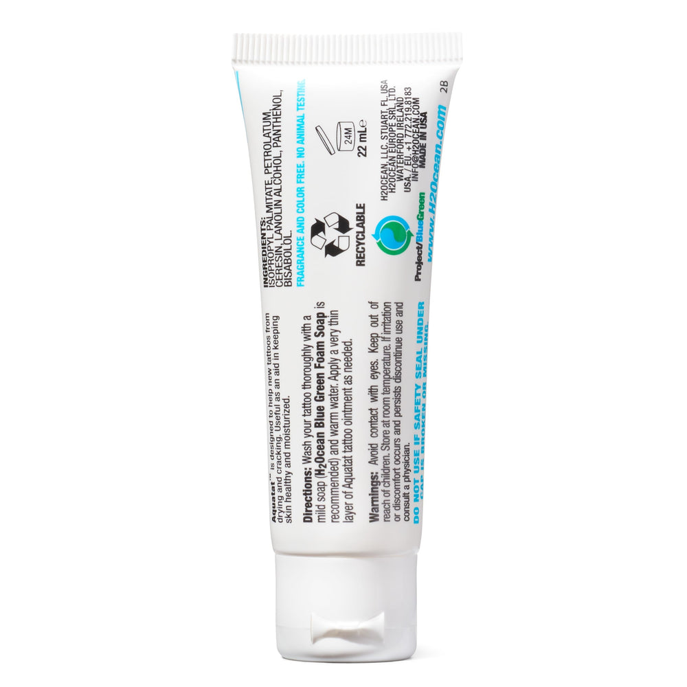 H2Ocean Aquatat sea-salt-based ingredients highlight natural, gentle healing potential.