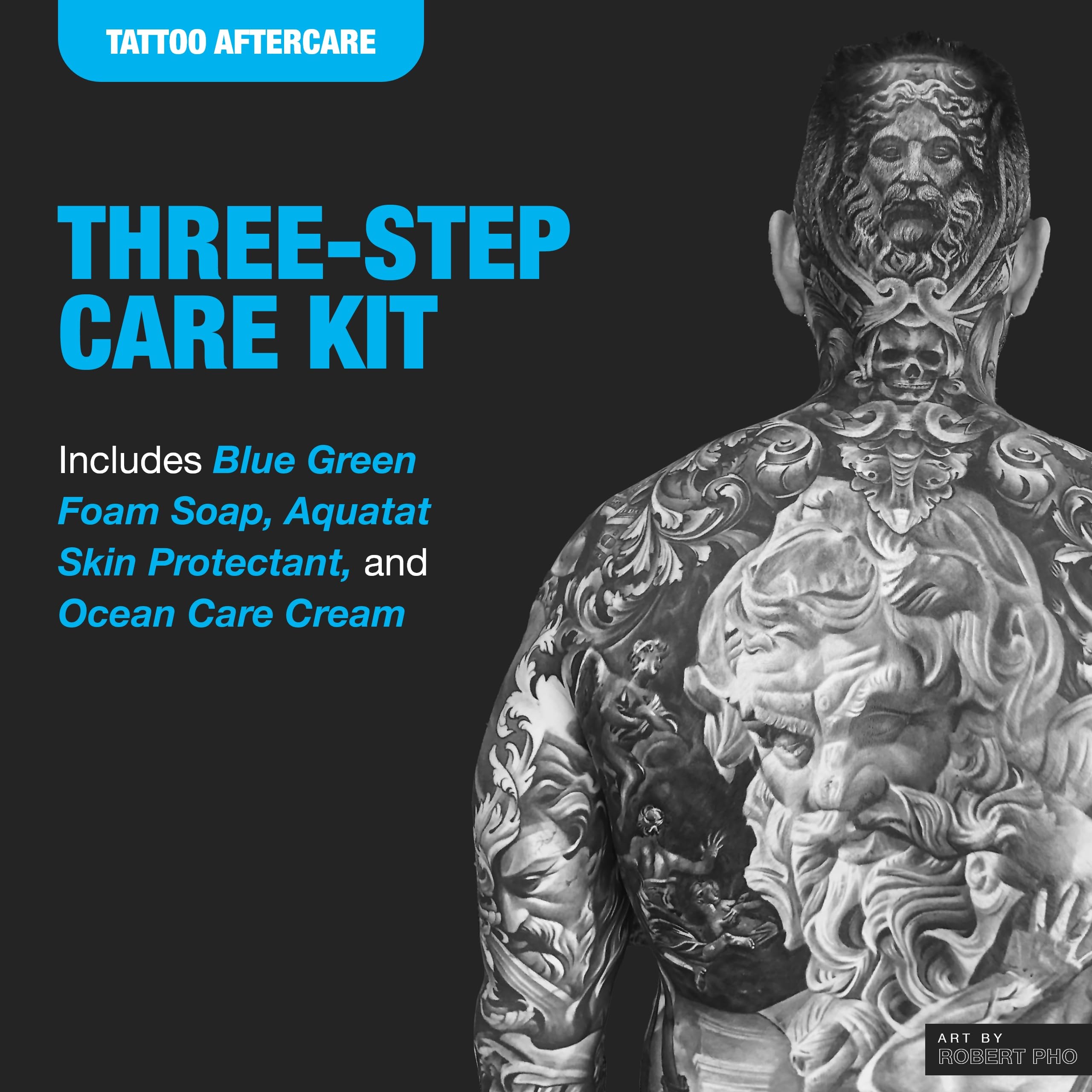 H2Ocean Extreme kit shows simple 3-step healing routine for tattoos
