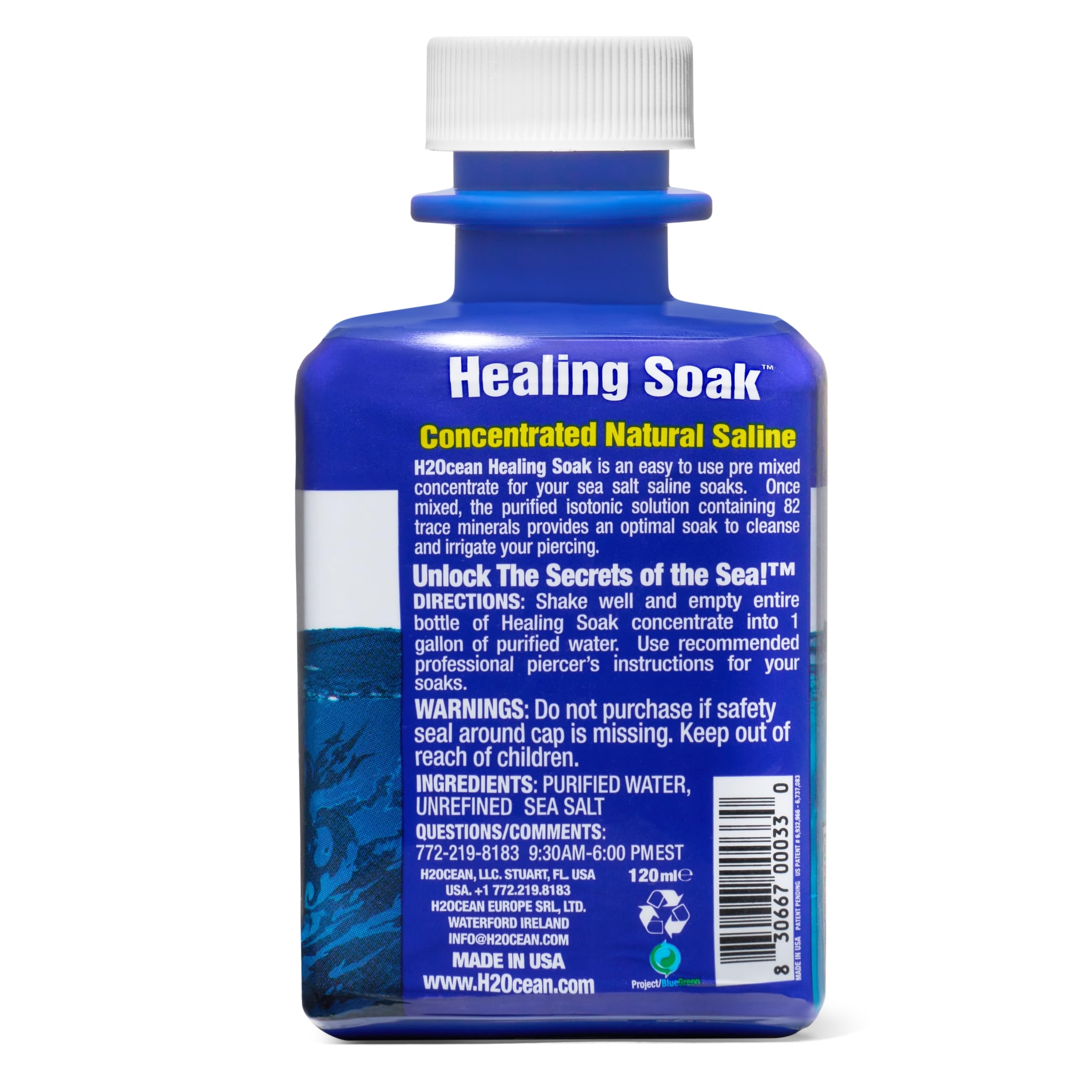 H2Ocean Healing Soak application demo showing gentle soak process.