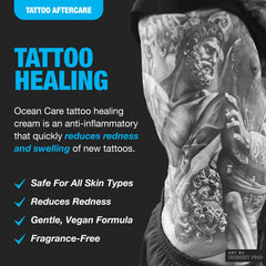 H2Ocean Ocean Care tattoo lotion for skin hydration and daily care.