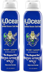H2Ocean piercing aftercare spray bottle offers convenient cleansing for all piercings