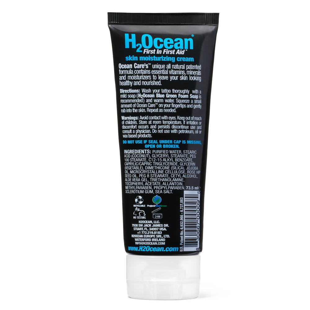 H2Ocean trusted brand since 2001, vegan aftercare.