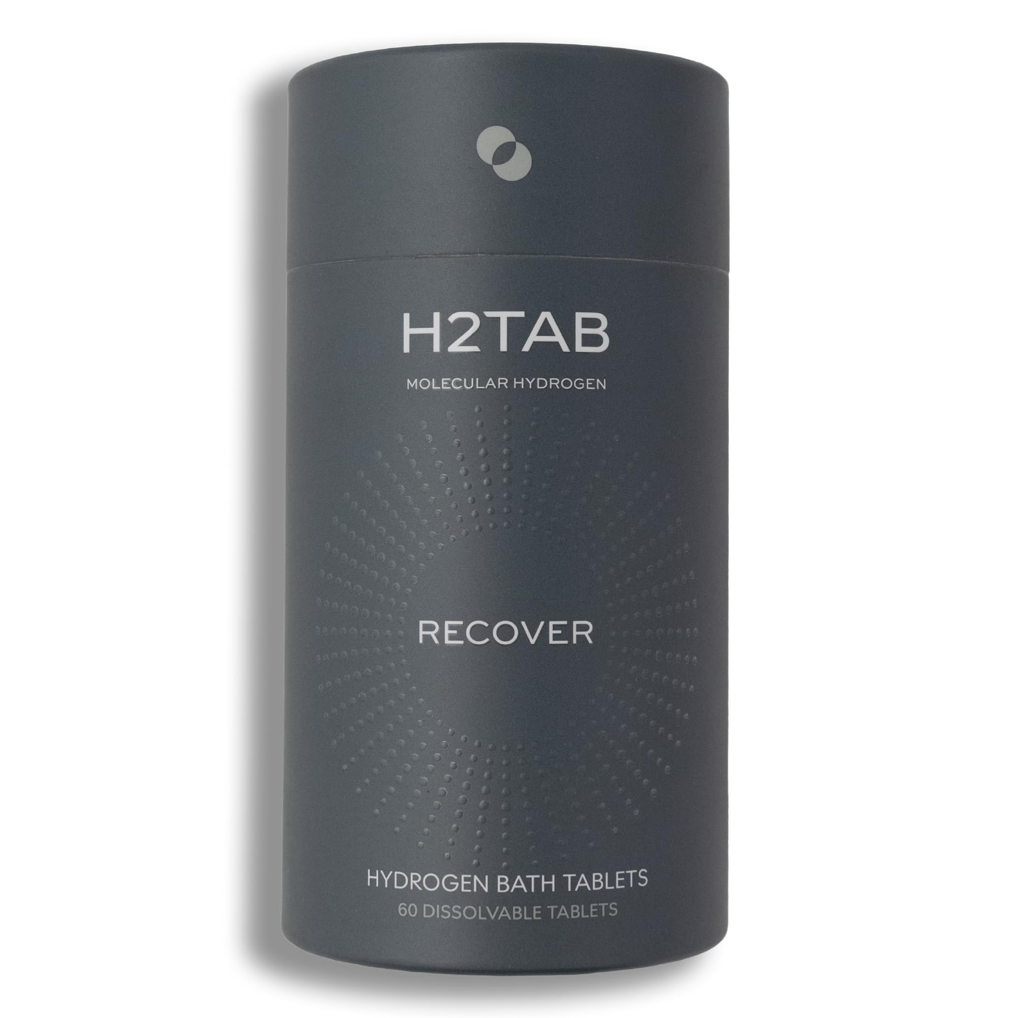 H2TAB bath tablet dissolving in water for a soothing full-body hydrogen bath aiding recovery
