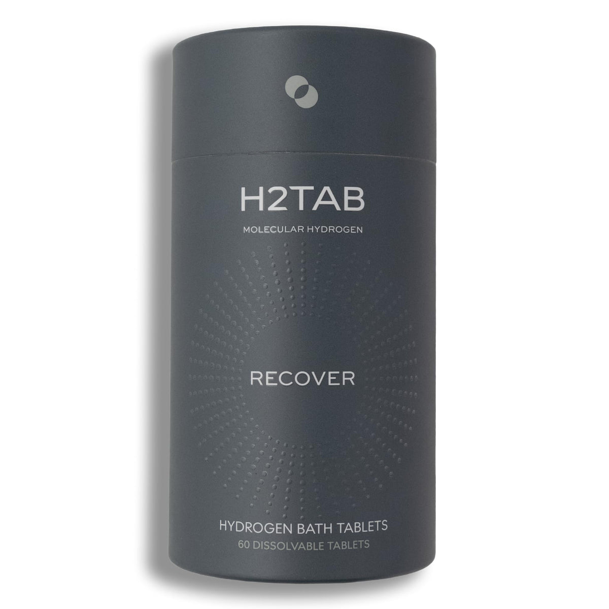 H2TAB bath tablet dissolving in water for a soothing full-body hydrogen bath aiding recovery