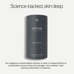 H2TAB fragrance-free-formula image highlights clean, hydrating skincare benefits