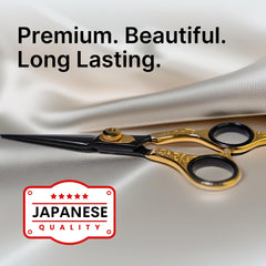 H&S GoldBlack ergonomic handles highlight lightweight comfort for long styling sessions.