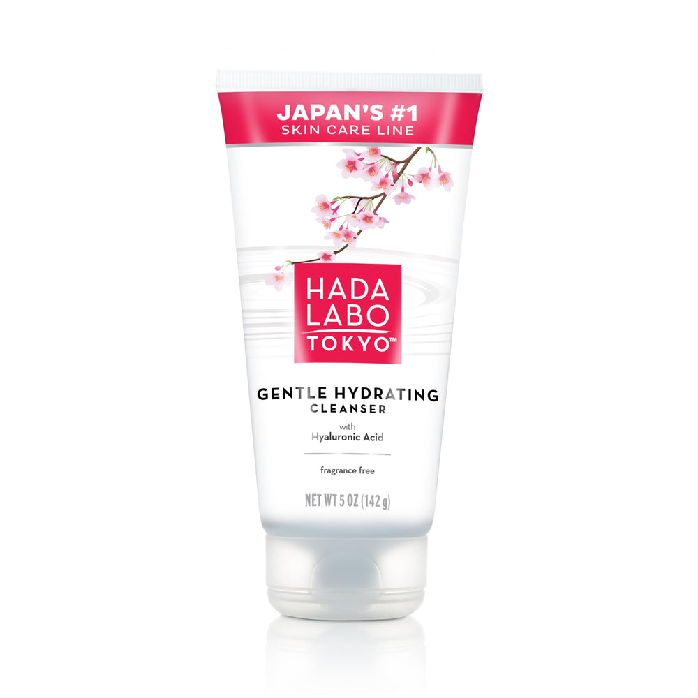 Hada Labo Tokyo Gentle Hydrating Cleanser foam lather for gentle cleansing and moisture.