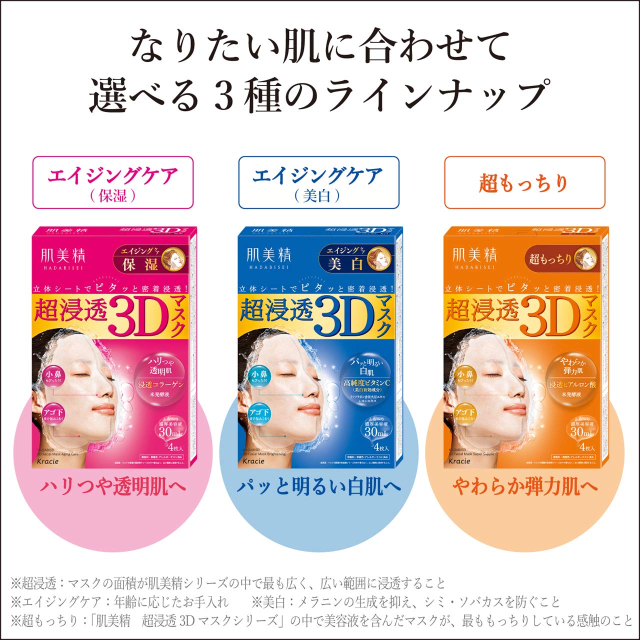 Hadabisei Kracie 3D mask application scene for a quick home spa ritual
