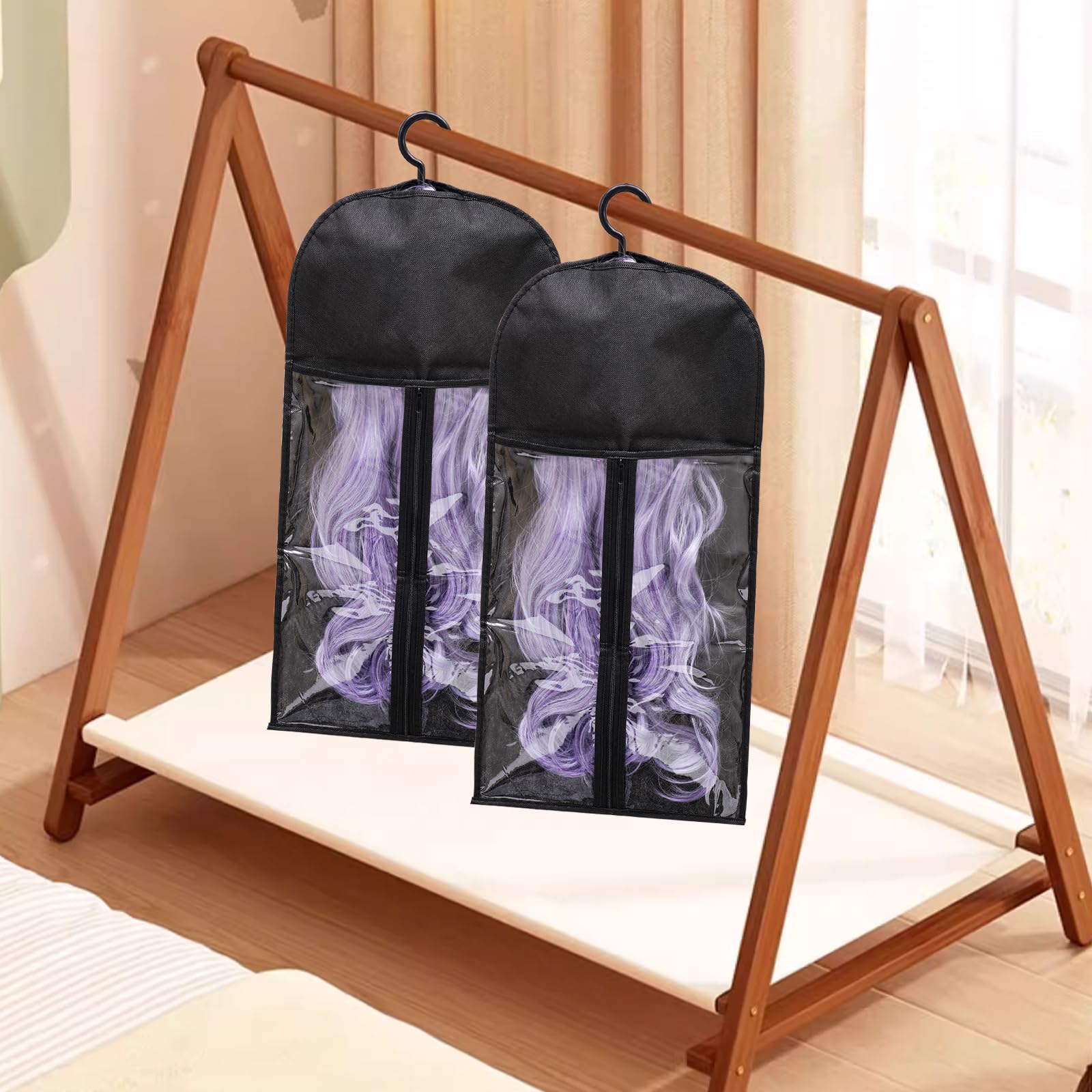 Hadwoer wig storage bag dustproof material protects wigs from moisture