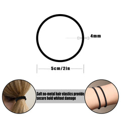 Hageolan thick hair ties in blonde prevent slipping during workouts
