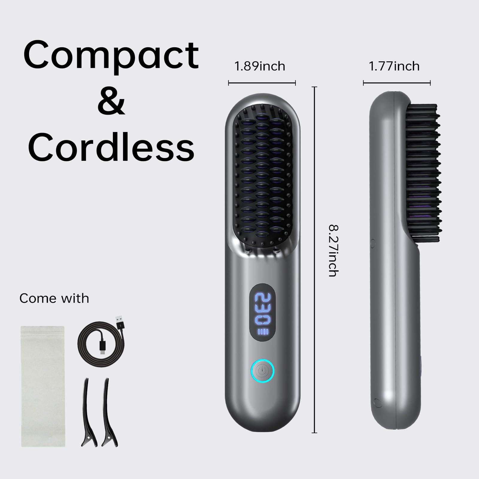 Hahahope anti-scald housing provides safety-first cordless styling.